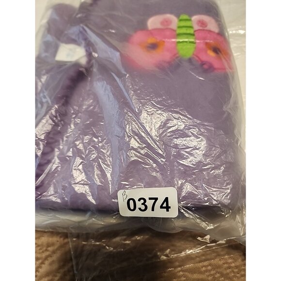 Stephen Joseph Blanket Purple Butterfly Baby Girl light fleece - Picture 5 of 5